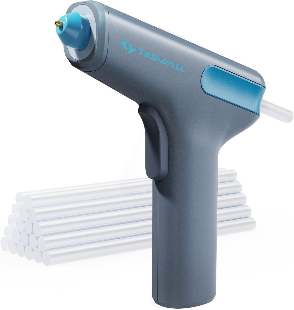 Cordless Hot Glue Gun, Auto Gluing Out Dripless Glue Gun, 15s Fast Preheating Hot Glue Gun Kit with Base & 20 Glue Sticks, LED Light, Type-C Rechargeable for Crafts, DIY, Quick fix